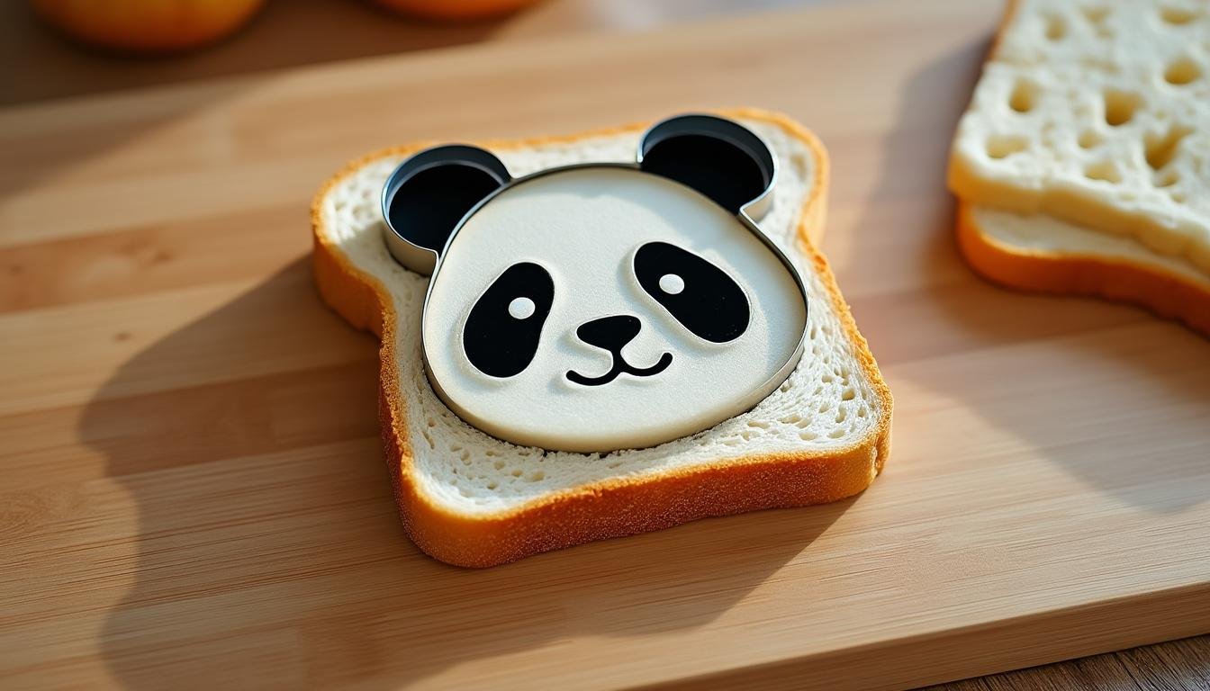 découvrez notre emporte-pièce panda pour pain de mie, idéal pour créer des sandwichs amusants et originaux. parfait pour les goûters des enfants et les repas ludiques.