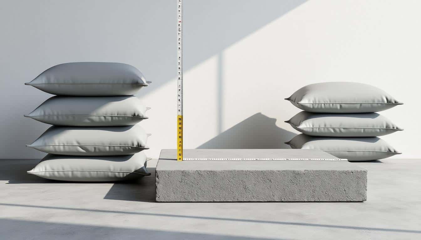 découvrez comment calculer facilement le nombre de sacs de béton prêt-à-l'emploi nécessaires pour couvrir 1m², pour réussir vos travaux de construction ou de rénovation.