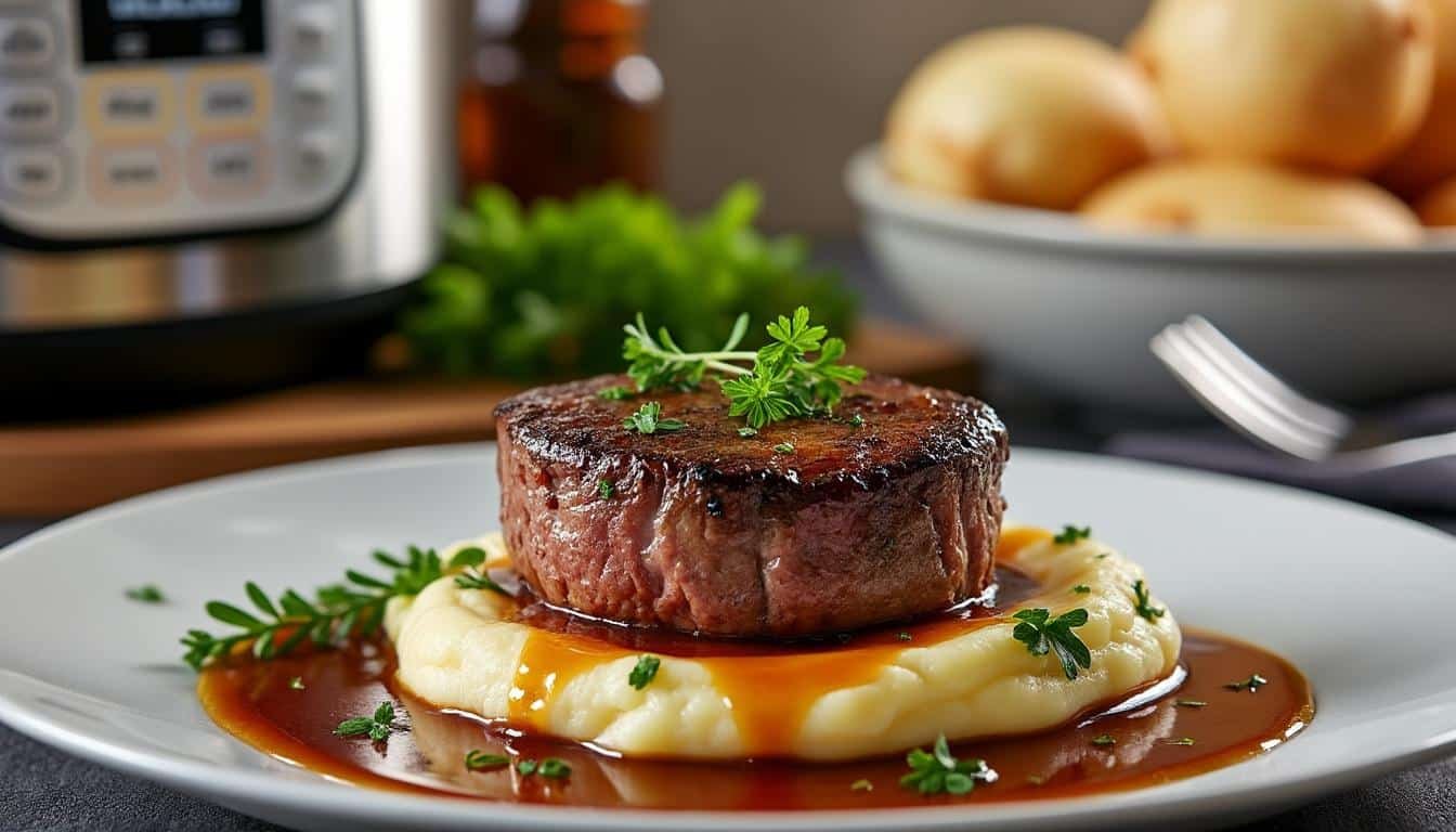 découvrez une recette simple et rapide de filet mignon au cookeo, savoureuse et délicieusement parfumée, idéale pour un repas gourmand en toute simplicité.