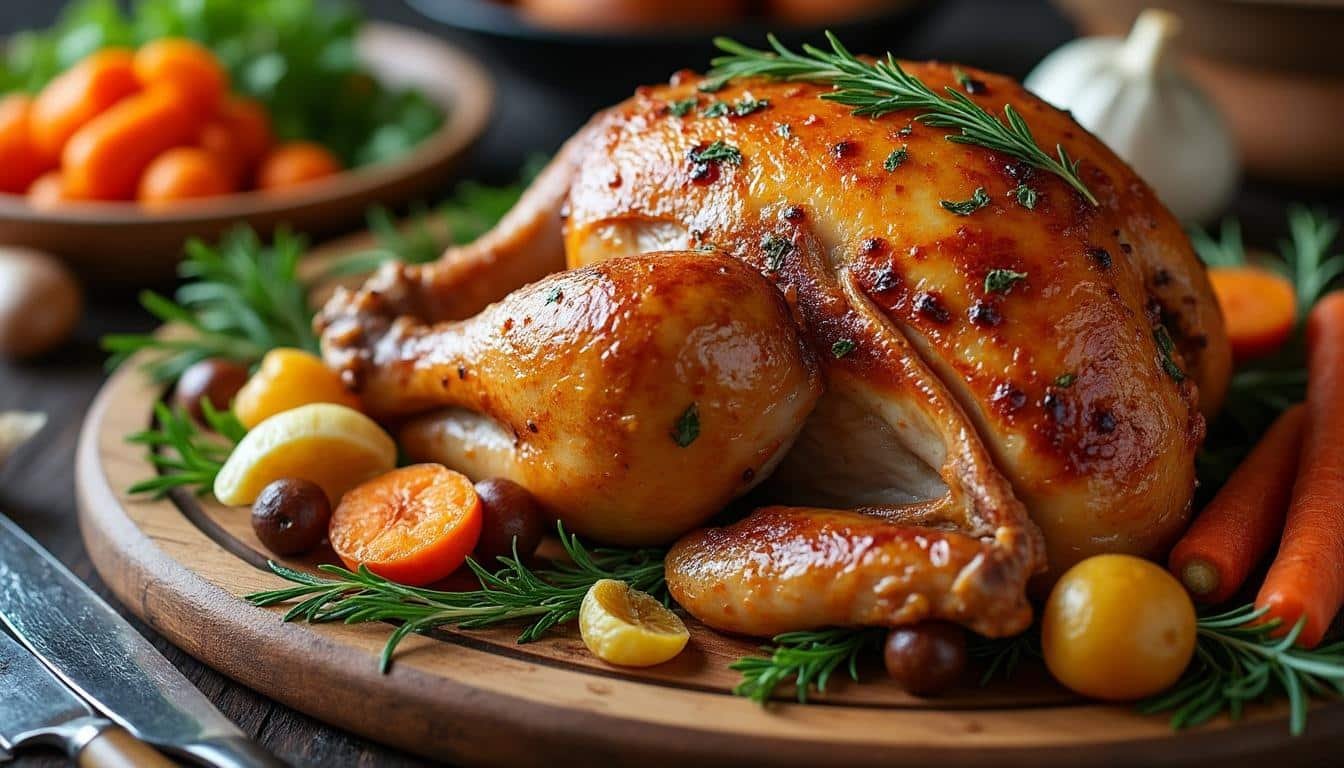 découvrez comment préparer une cuisse de dinde rôtie au four, une recette simple, savoureuse et parfaite pour vos repas en famille ou entre amis.